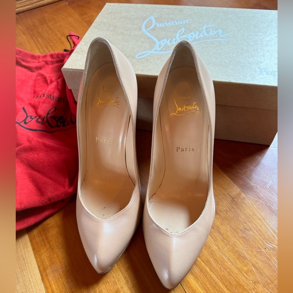 Christian Louboutin Nude Breche 100 Pumps size 6.5 - Picture 2 of 6